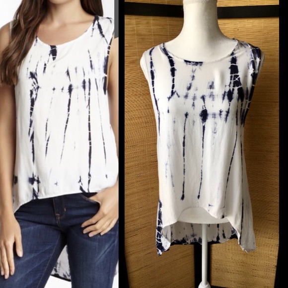 Tie-Dye Crochet Hi-Lo Tank - Picture 2 of 6